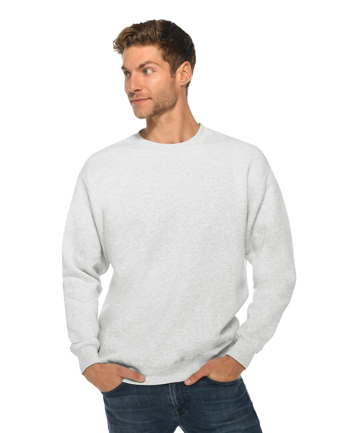 トップス NEXUSVII. LECTER CREW NECK SWEAT Unisex Heavyweight Sweatshirt - Light Olive | 9007 | NLA