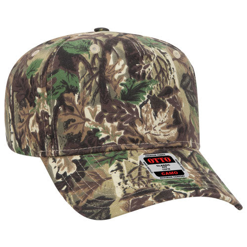 OTTO CAP Camouflage 5 Panel Mid Profile Baseball Cap (180705)